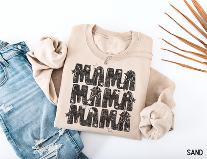 Mama with Stars Adult Sweatshirt