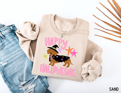 Happy Halloweenie Dachshund Adult Sweatshirt