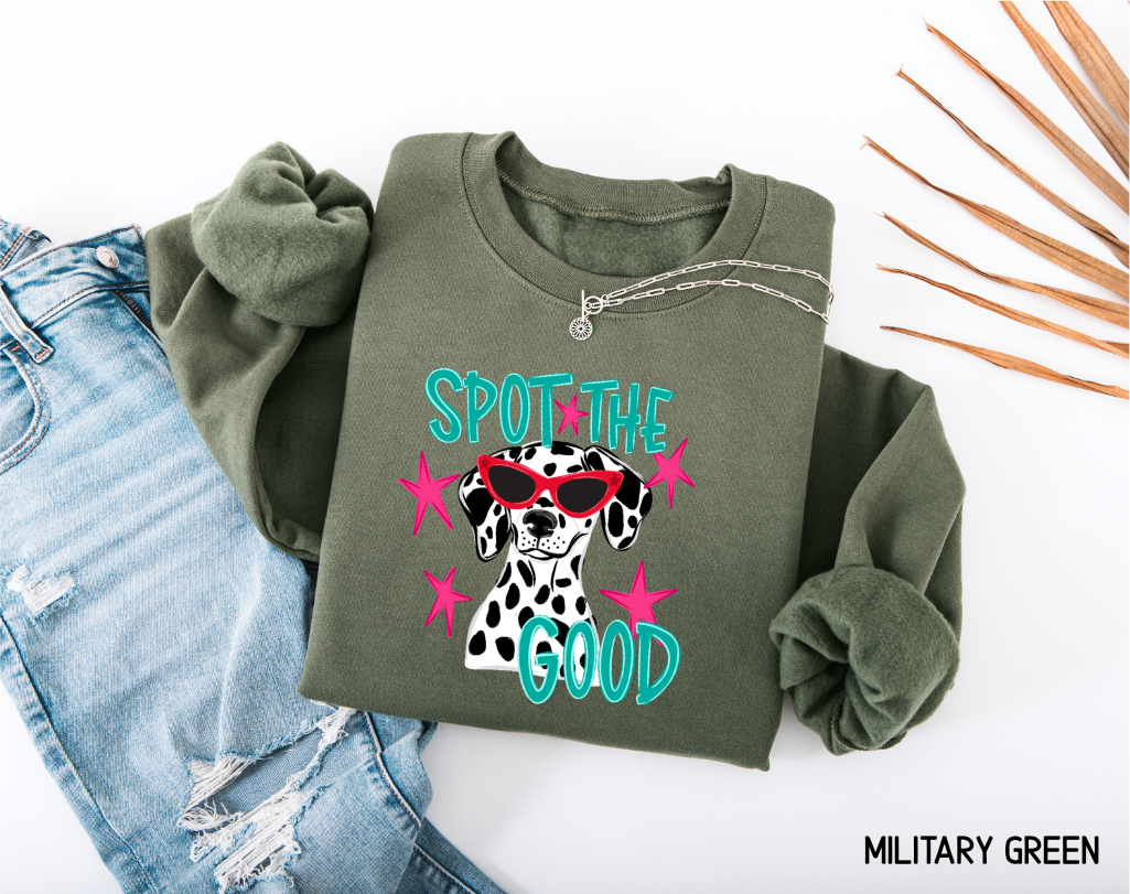 Spot the Good Dalmatian Adult Sweatshirt