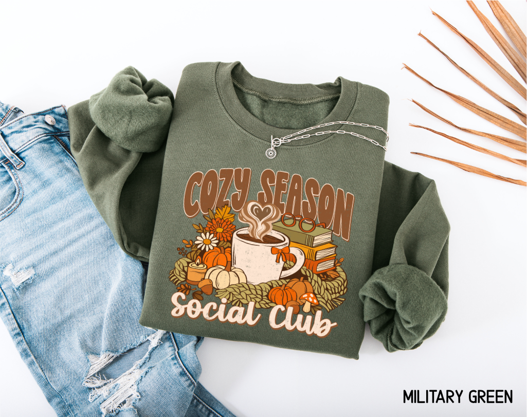 Cozy Season Social Club Adult Sweatshirt