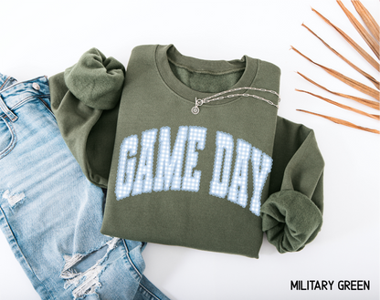 Gingham Game Day Adult Sweatshirt