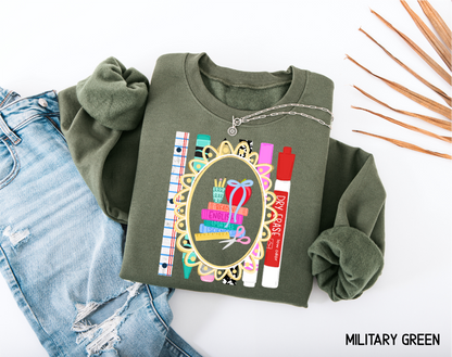 Teacher Subjects Adult Sweatshirt