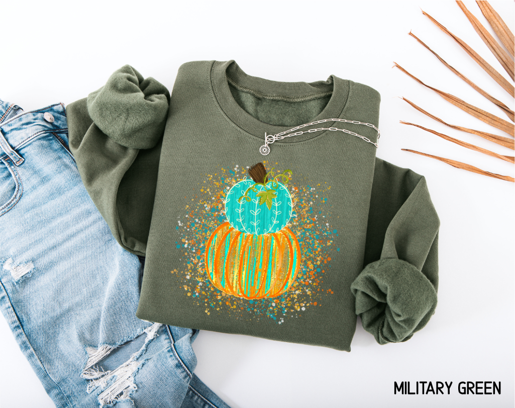 Colorful Pumpkin Adult Sweatshirt