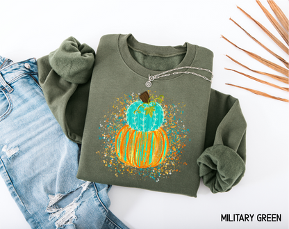 Colorful Pumpkin Adult Sweatshirt