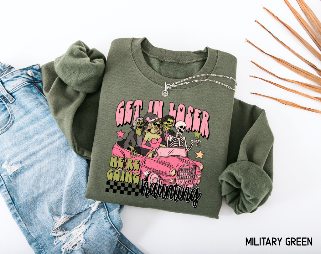 Get in Loser Halloween Adult Sweatshirt