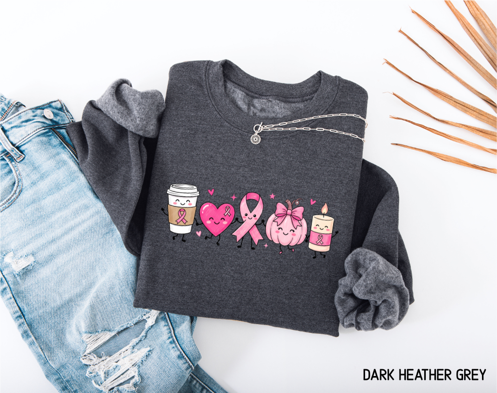 Breast Cancer Awareness Icons Adult Sweatshirt