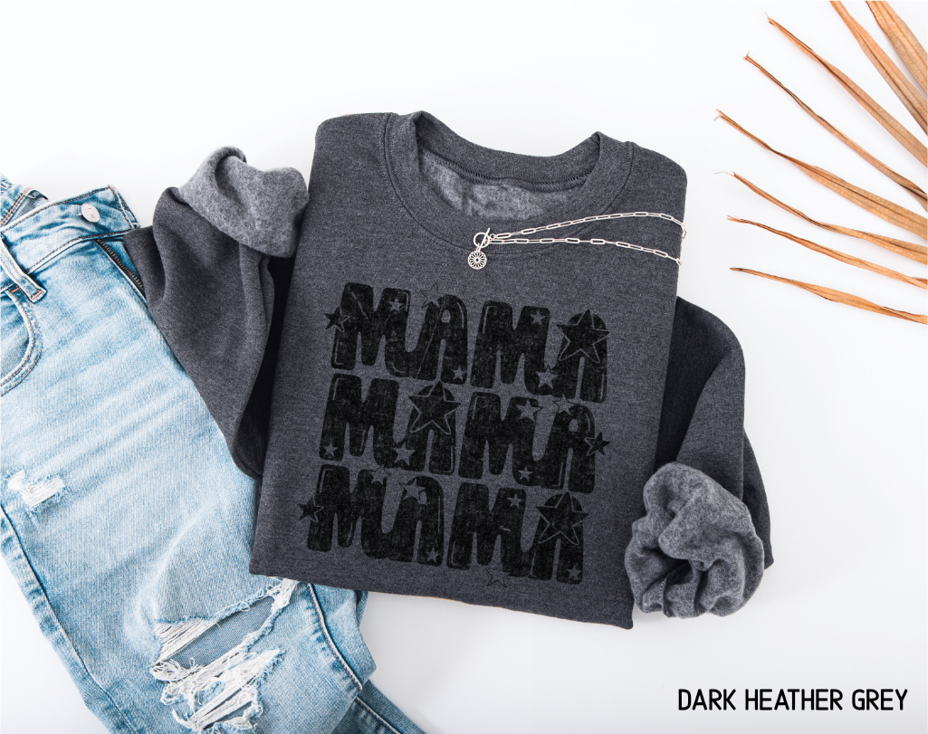 Mama with Stars Adult Sweatshirt