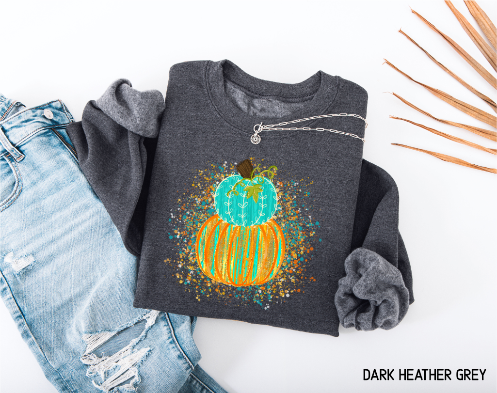 Colorful Pumpkin Adult Sweatshirt