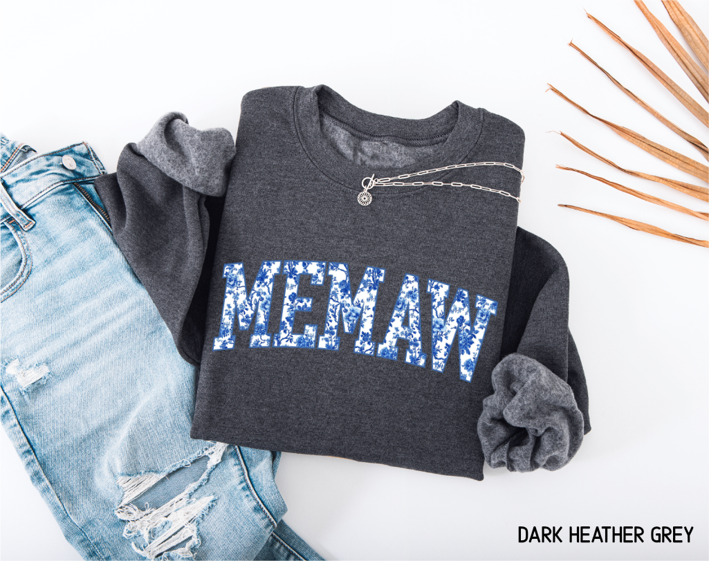 Toile Memaw Adult Sweatshirt