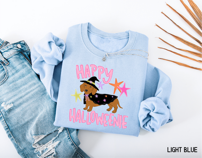 Happy Halloweenie Dachshund Adult Sweatshirt