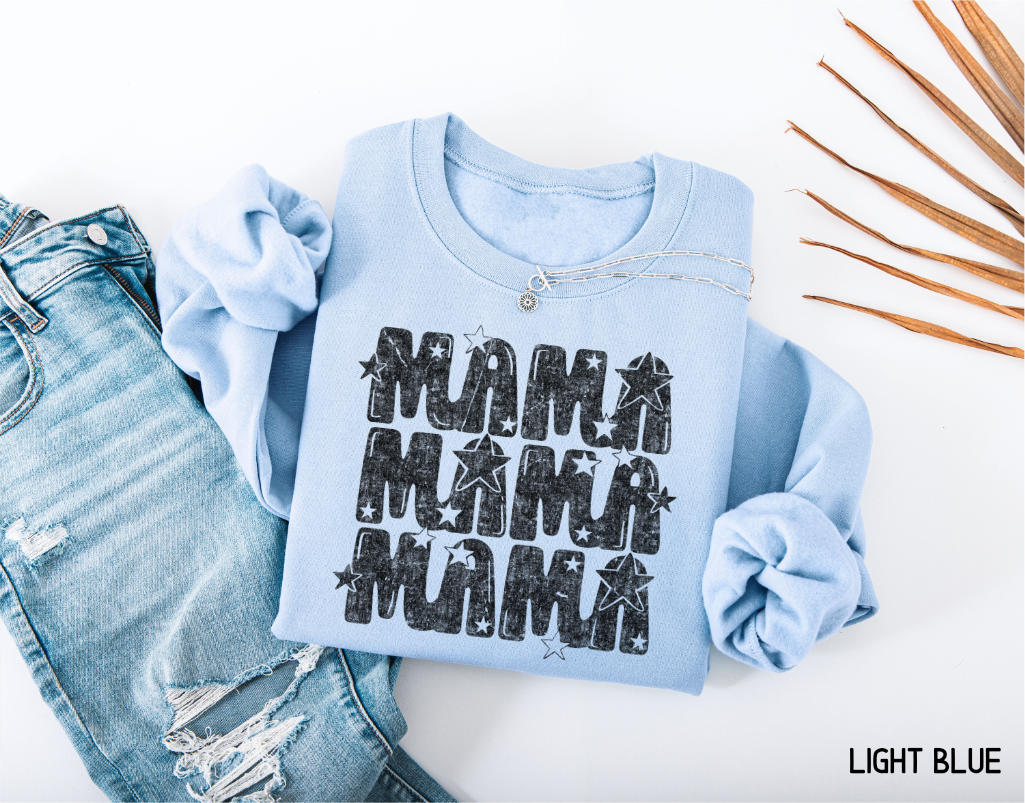 Mama with Stars Adult Sweatshirt