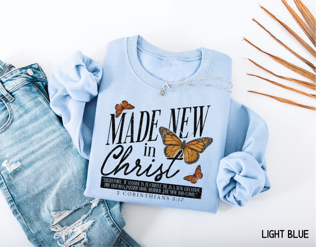 Made New in Christ Adult Sweatshirt