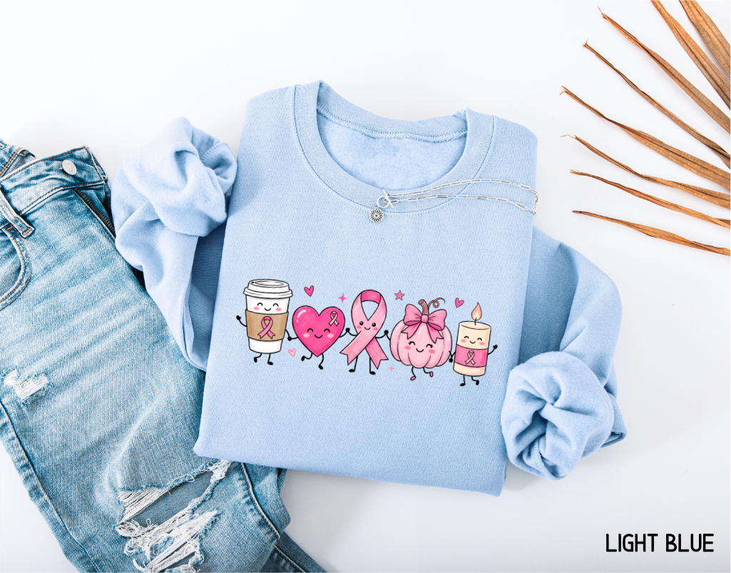 Breast Cancer Awareness Icons Adult Sweatshirt