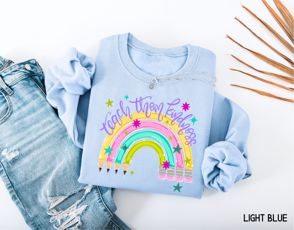 Teach Them Kindness Adult Sweatshirt