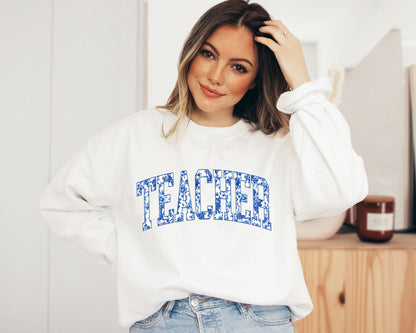 Toile Teacher Adult Sweatshirt