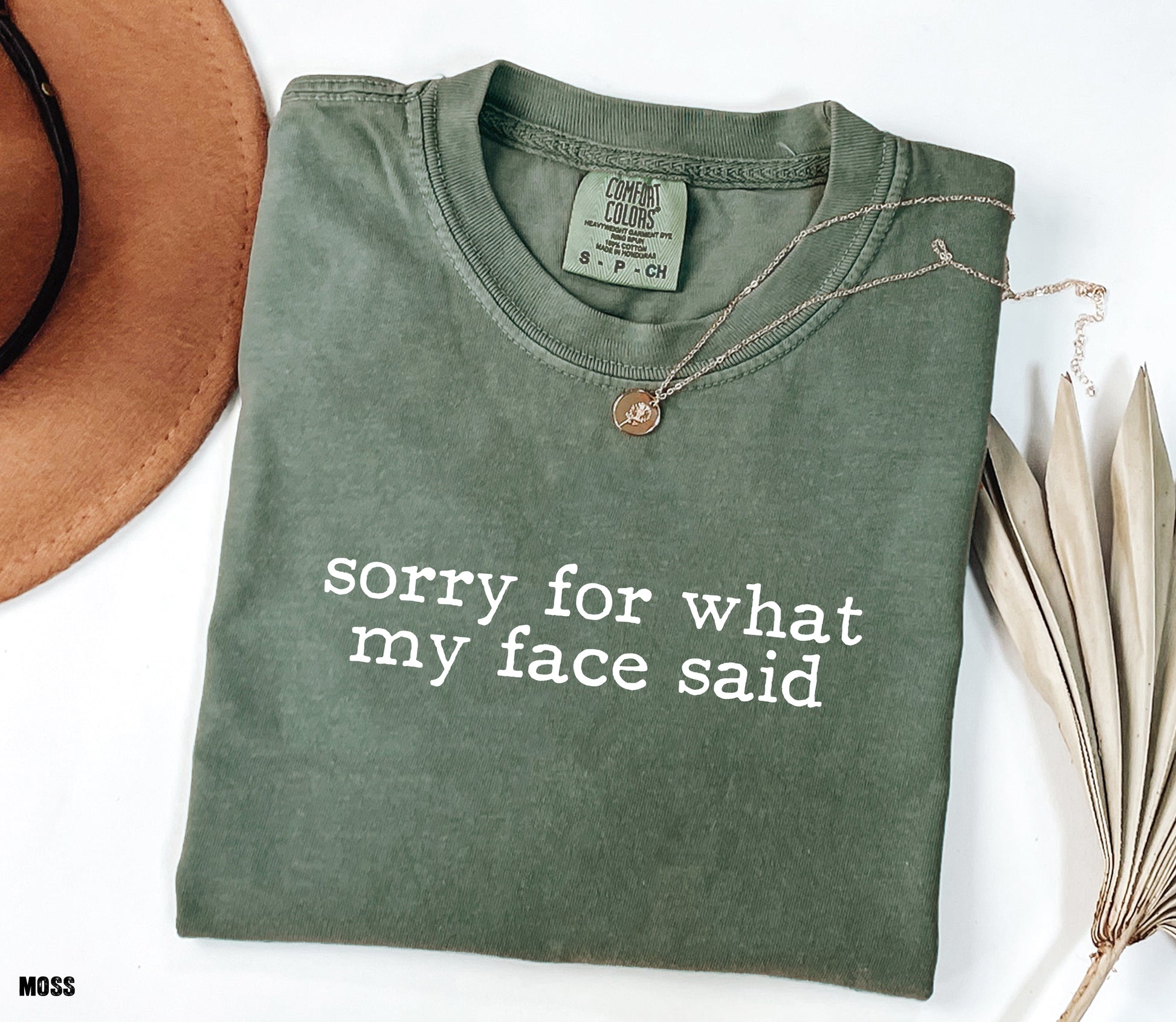 Sorry For What My Face Said Comfort Colors Adult T-Shirt