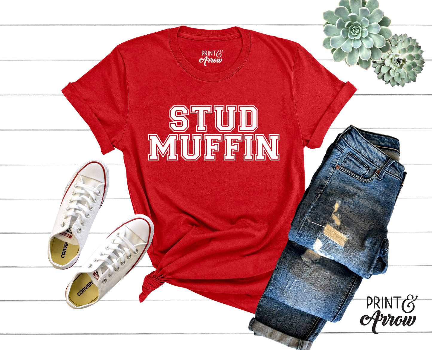 Stud Muffin Adult T-shirt