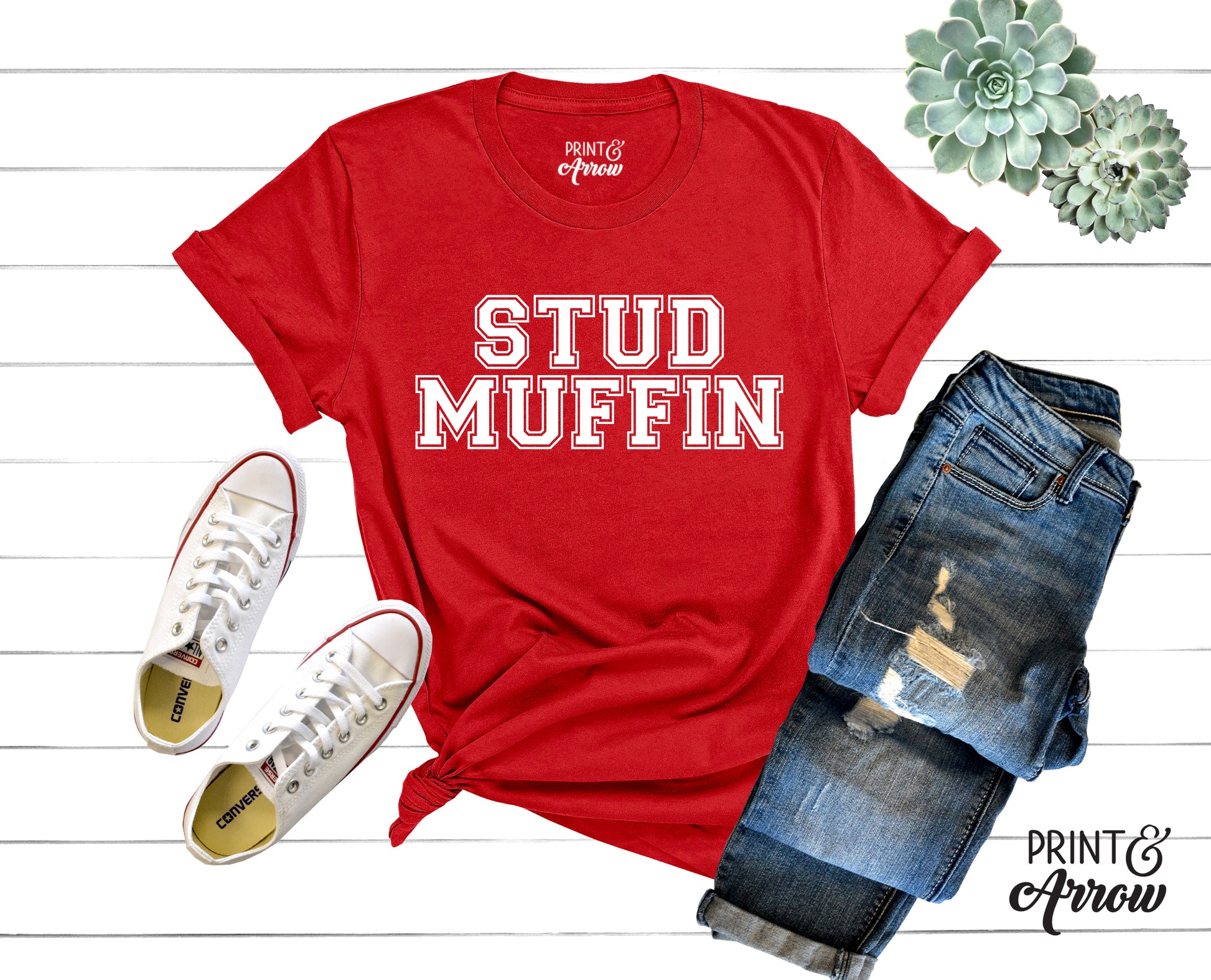 Stud Muffin Adult T-shirt