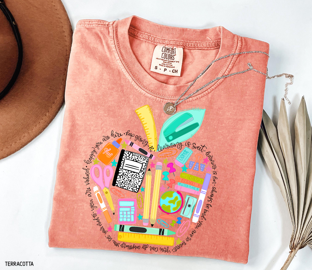 Teacher Supplies Adult Comfort Colors T-Shirt