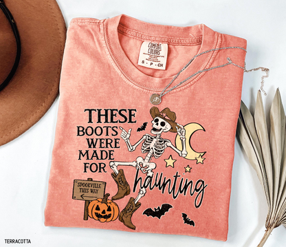 These Boots Were Made for Haunting Adult Comfort Colors T-Shirt