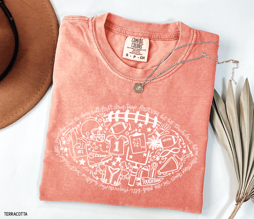 Football Adult Comfort Colors T-Shirt