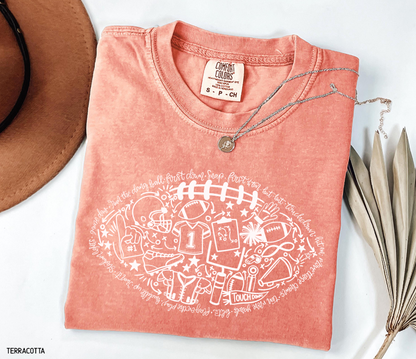 Football Adult Comfort Colors T-Shirt