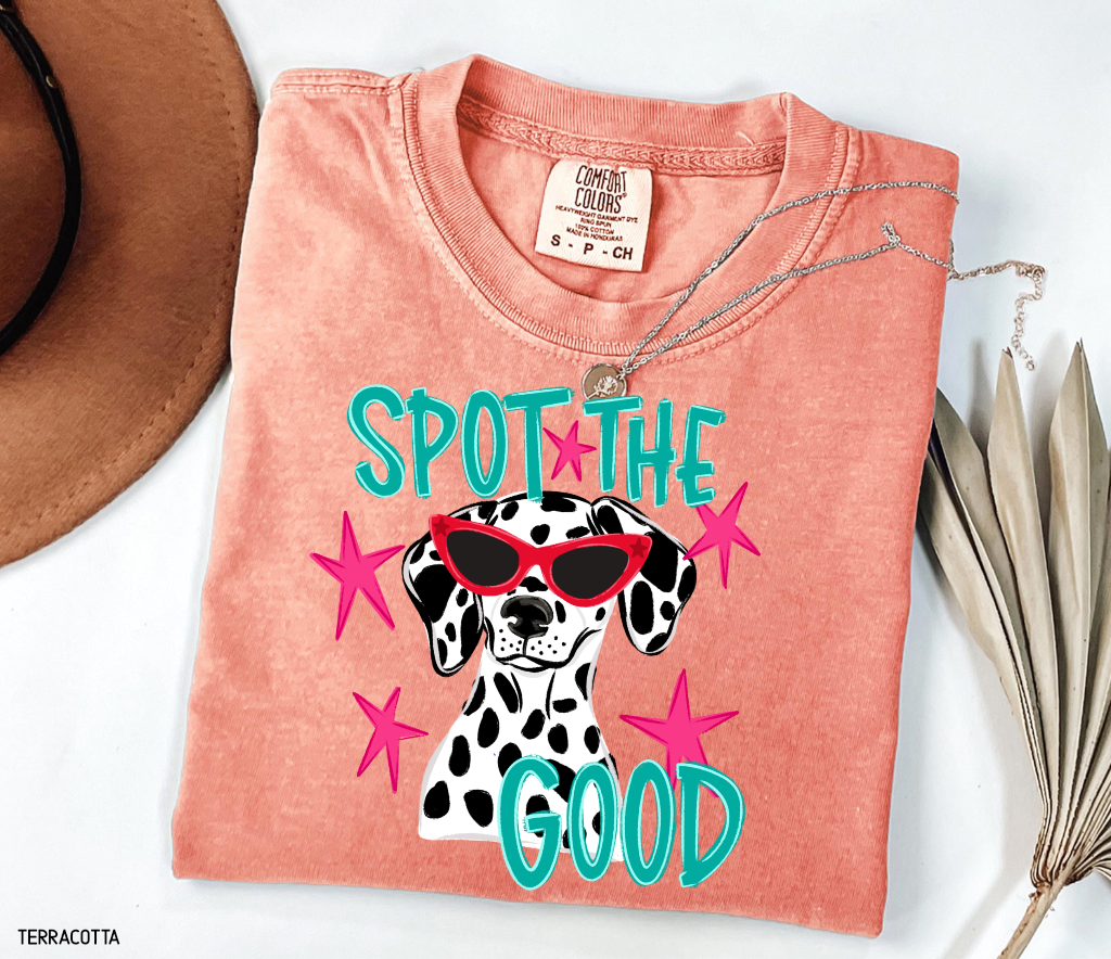 Spot The Good Dalmatian Adult Comfort Colors T-Shirt