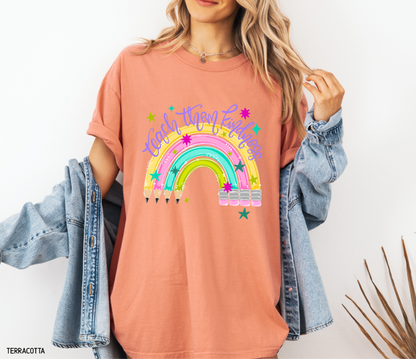 Teach Them Kindness Adult Comfort Colors T-Shirt
