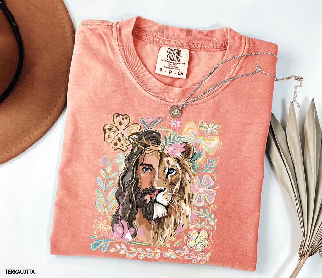 Jesus Lion of Judah Adult Comfort Colors T-Shirt