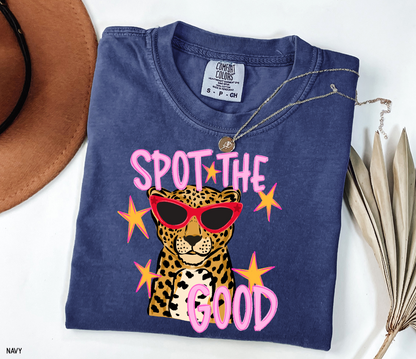 Spot The Good Leopard Comfort Colors T-Shirt