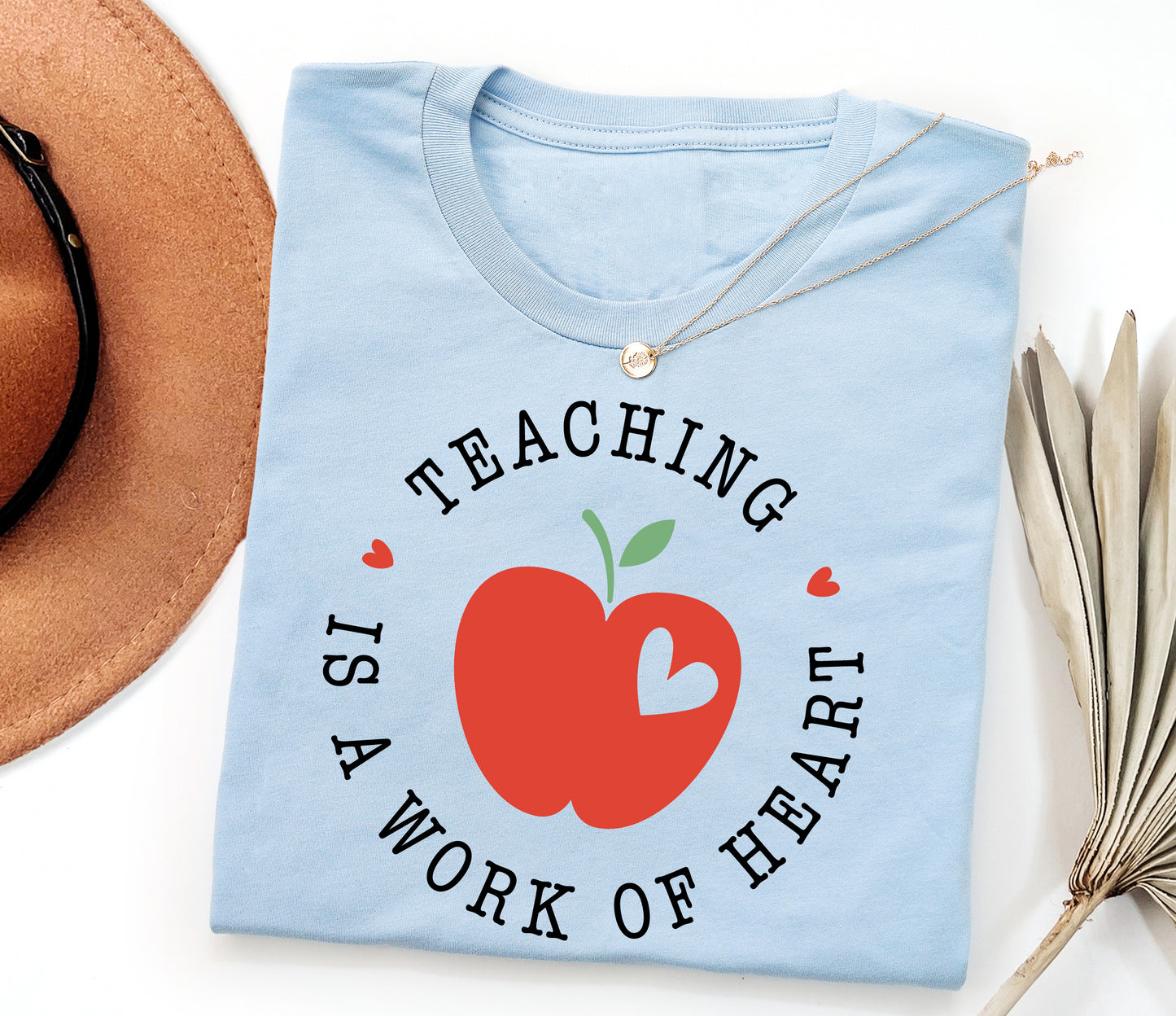 Teaching Is a Work of Heart Adult T-shirt
