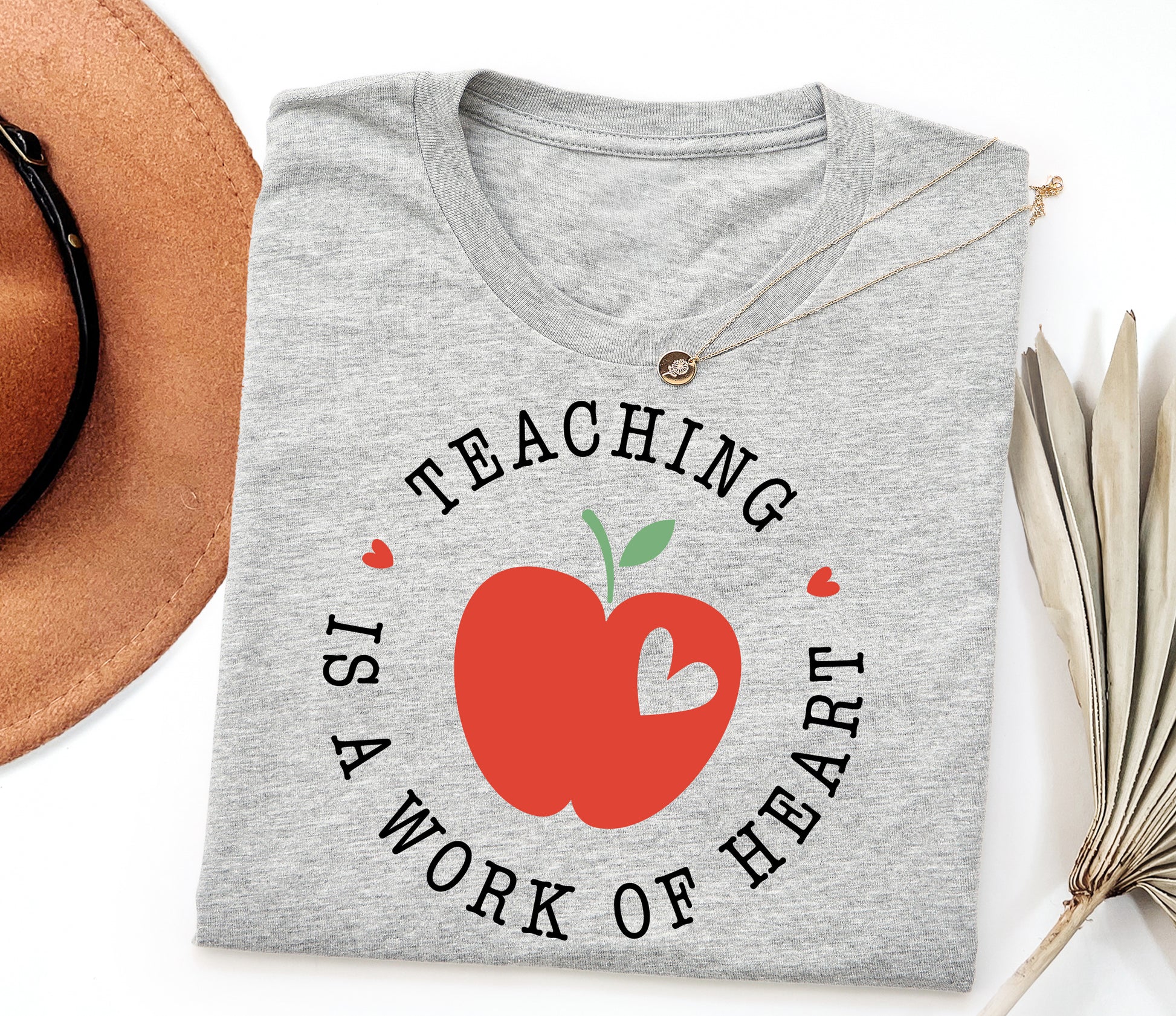 Teaching Is a Work of Heart Adult T-shirt
