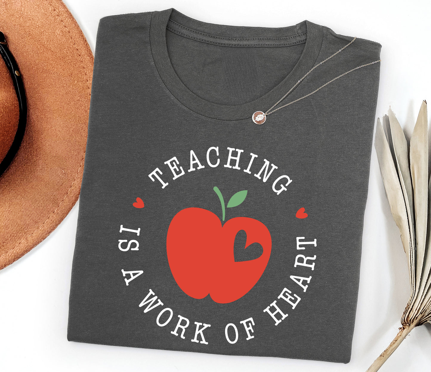 Teaching Is a Work of Heart Adult T-shirt