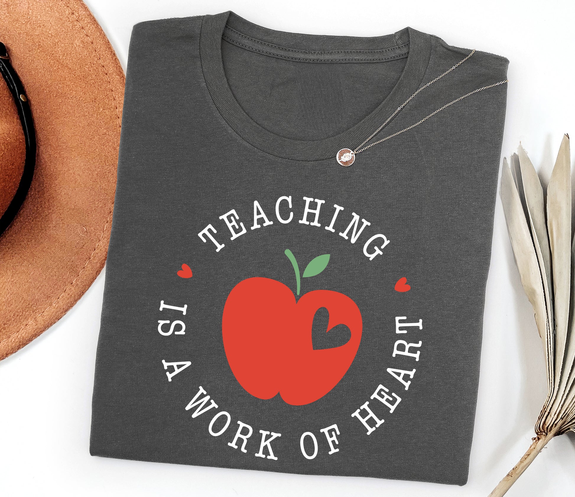 Teaching Is a Work of Heart Adult T-shirt