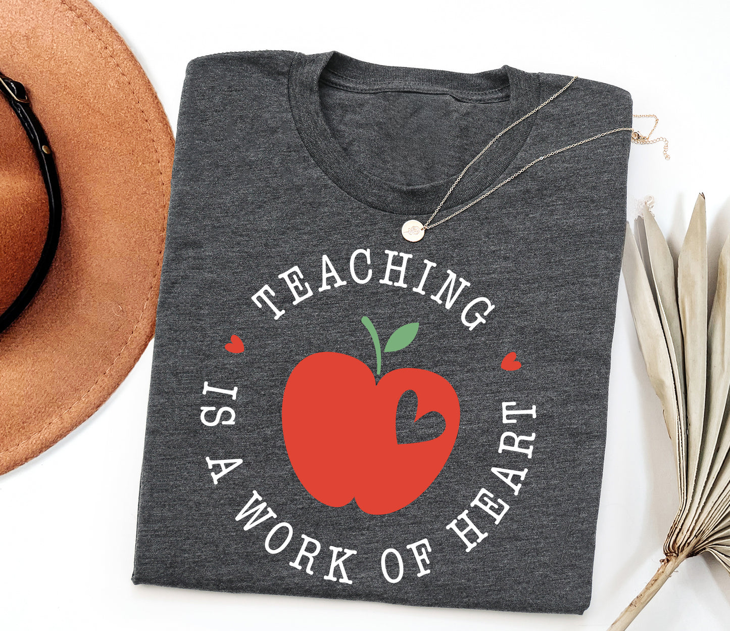 Teaching Is a Work of Heart Adult T-shirt
