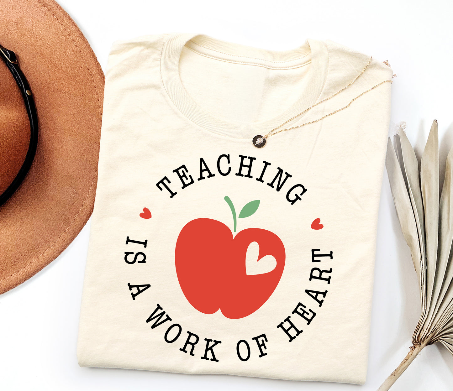 Teaching Is a Work of Heart Adult T-shirt