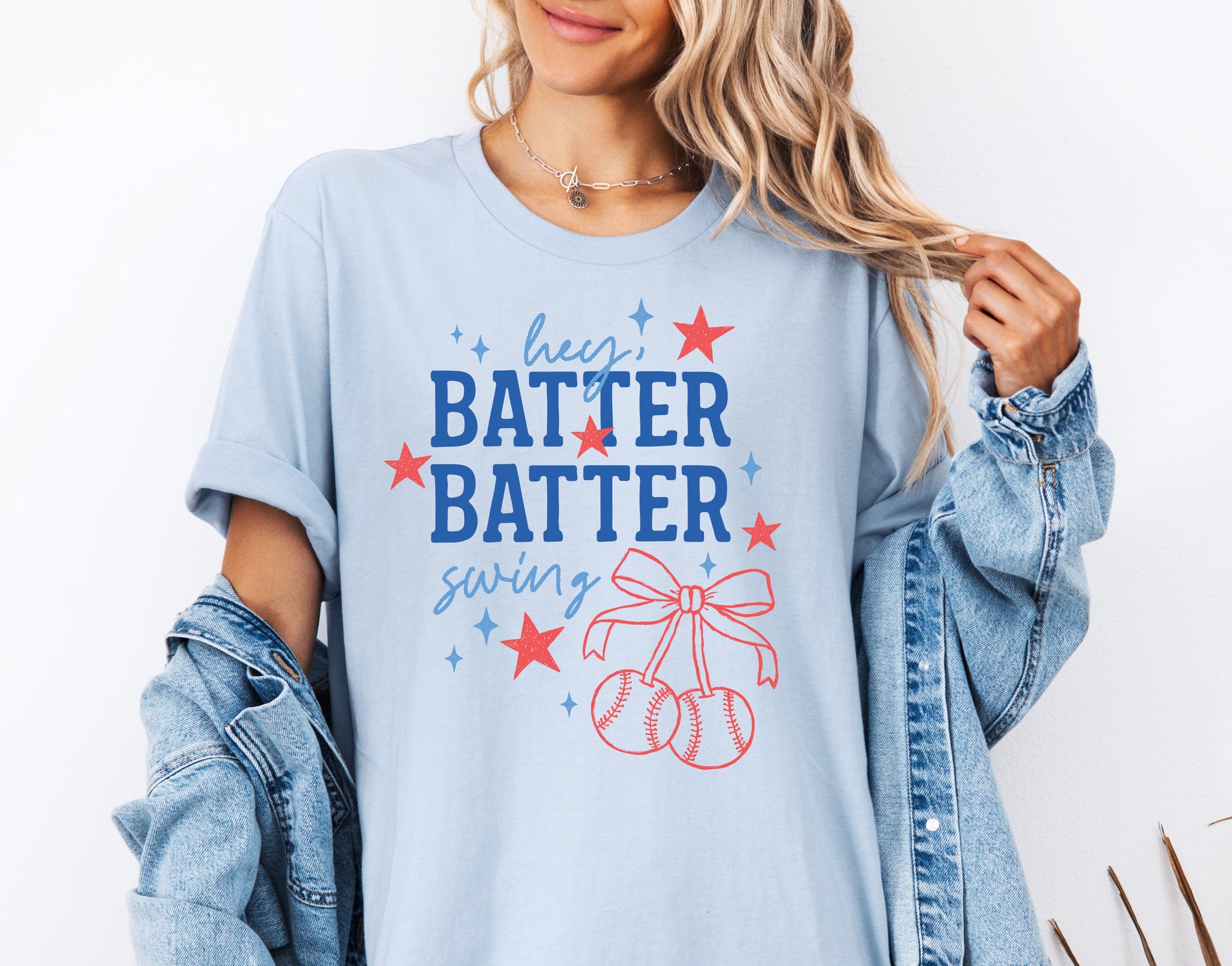 Coquette Hey Batter Batter Swing Adult T-shirt