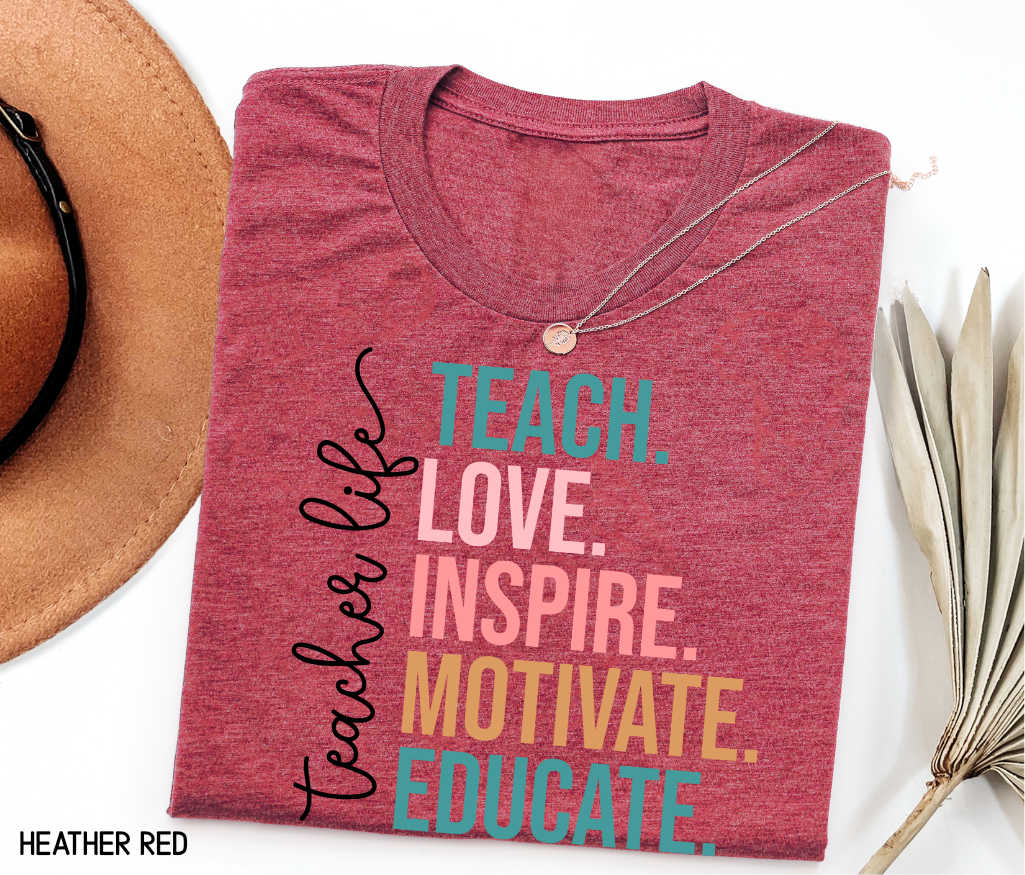 Teacher Life Adult T-shirt