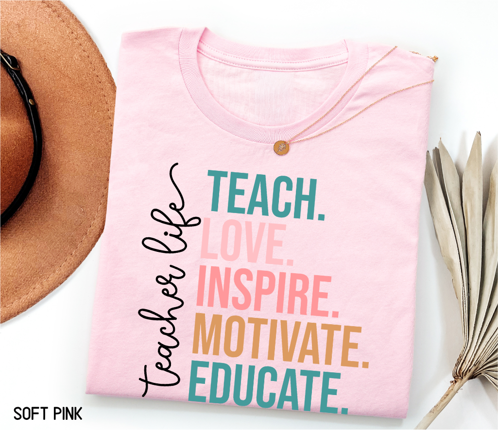 Teacher Life Adult T-shirt
