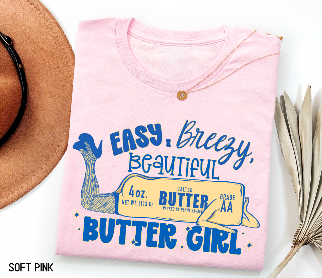 Butter Girl Adult T-shirt