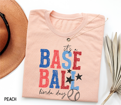 It's a Baseball Kinda Day Adult T-shirt