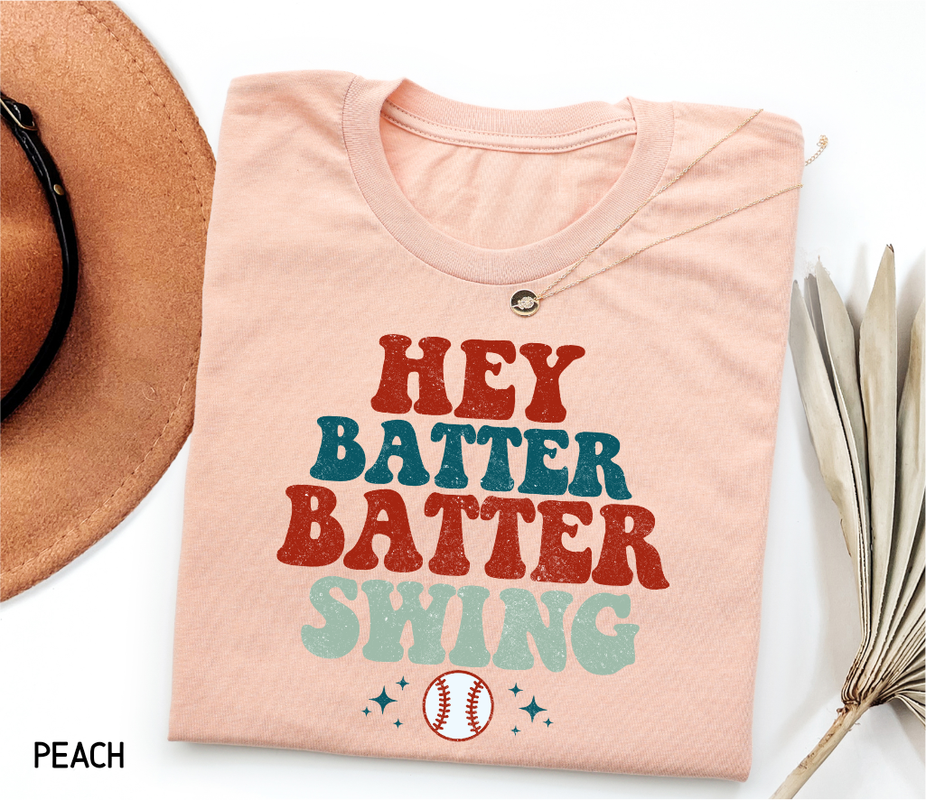 Hey Batter Batter Swing Adult T-shirt