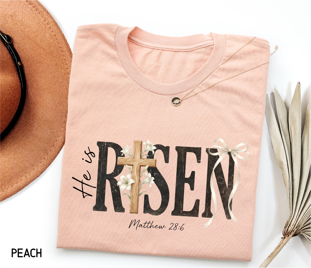 He Is Risen Adult T-shirt