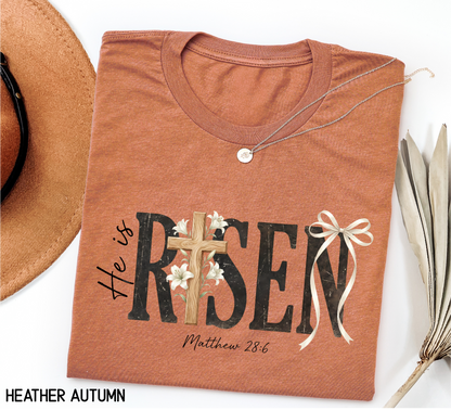He Is Risen Adult T-shirt