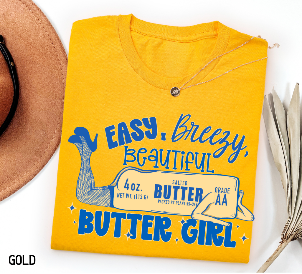 Butter Girl Adult T-shirt