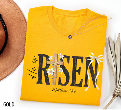 He Is Risen Adult T-shirt