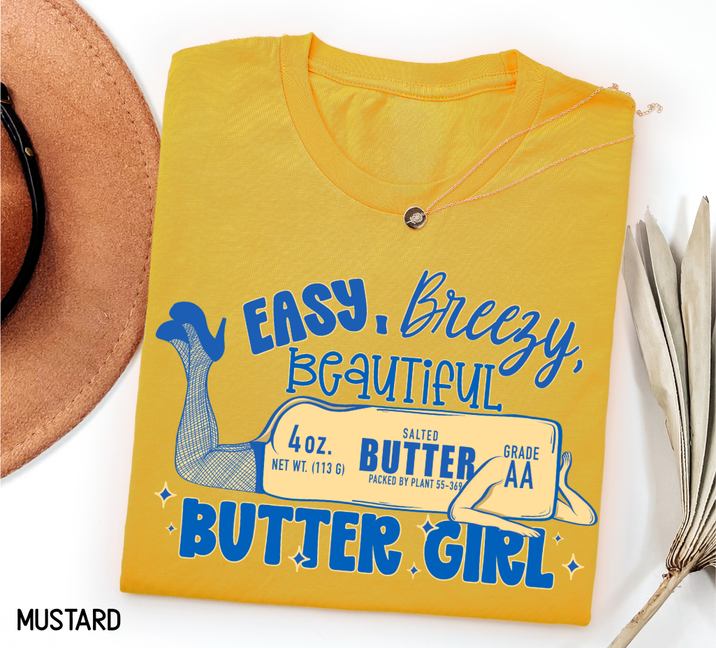 Butter Girl Adult T-shirt