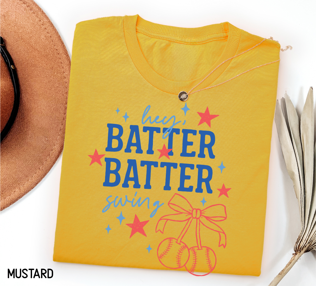 Coquette Hey Batter Batter Swing Adult T-shirt