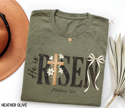He Is Risen Adult T-shirt