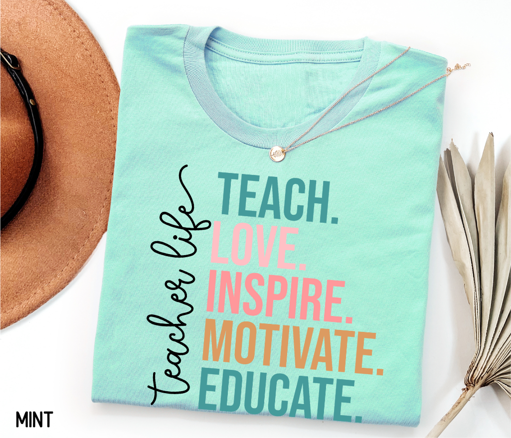 Teacher Life Adult T-shirt